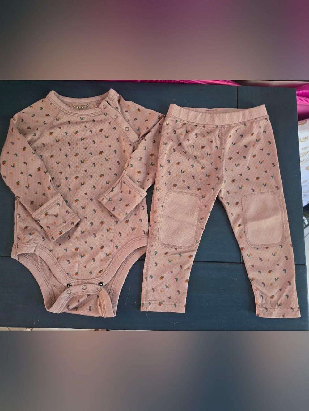 PATAGONIA Girls 6-12 Mo. Capilene Base Layer Set